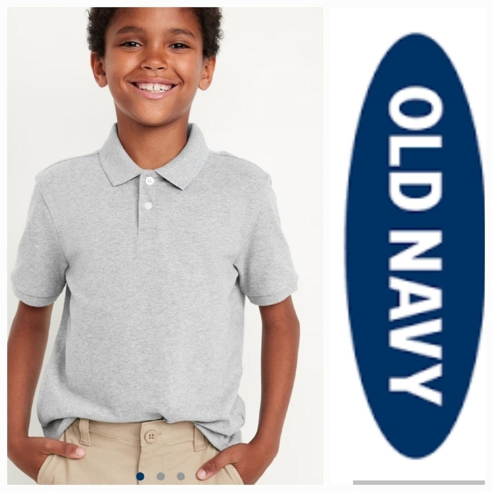 NWT 2 PC Old Navy School Uniform Pique Classic Polo Shirt XL(14-16)